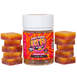 BITEZ Gummies 10,000MG Jarz - Delta-8 + Delta-9 + THCP - Raspberry Peach