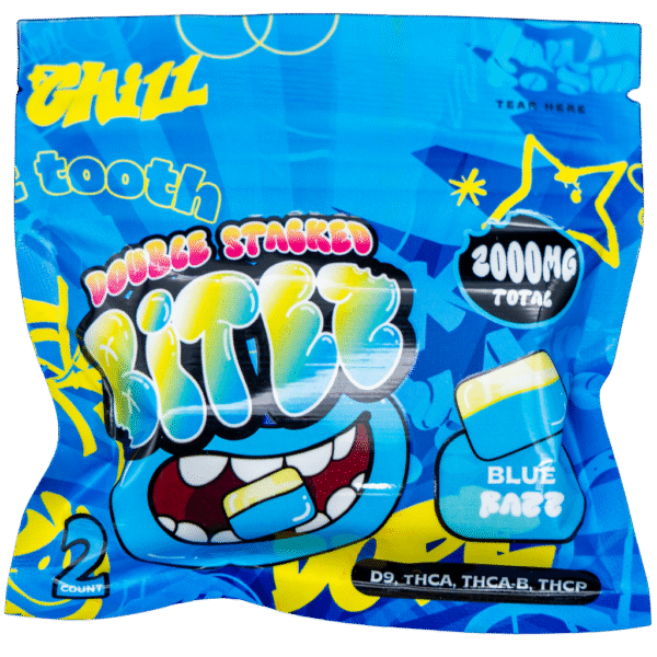 BITEZ - THCA + Delta-9 + THCP 2000MG Gummies - Blue Razz