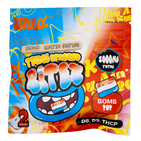 BITEZ - Triple-Stacked 2,000MG Gummies - Bomb Pop - Limited Edition
