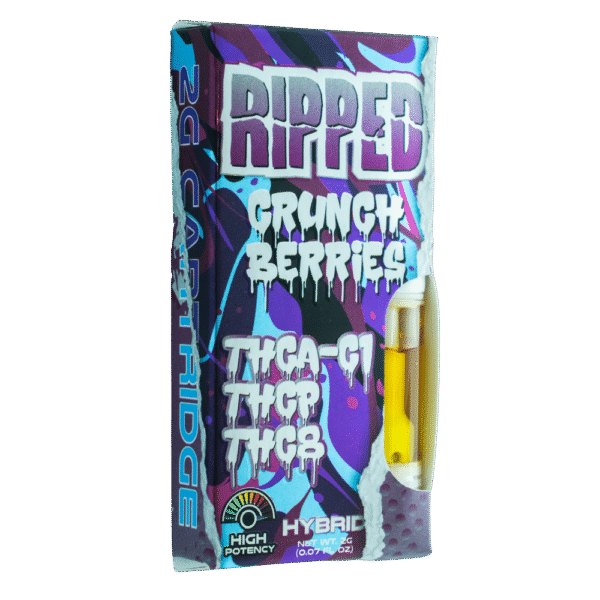 RIPPED - THCA-C1 Blend - 2G Cartridge - Crunch Berries - Hybrid