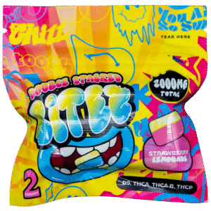 BITEZ - THCA + Delta-9 + THCP 2000MG Gummies - Strawberry Lemonade